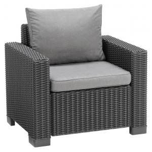 California loungeset 3 zits antraciet
