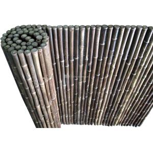 Bamboemat zwart 180 x 180 cm x 25-28 mm