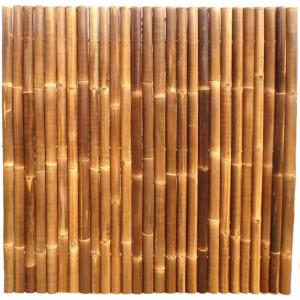 Bamboe schutting zwart 90 x 180 cm x 60-80 mm