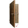 Bamboe schutting poortdeur zwart 100 x 180 cm x 18-28 mm