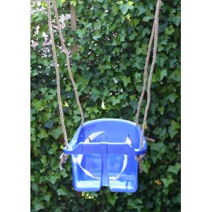 Baby schommelzitje kunststof blauw