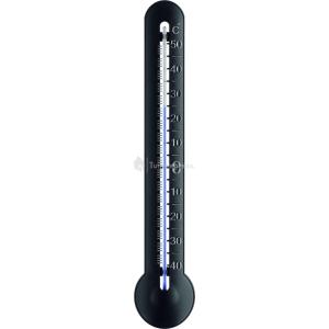 Muurthermometer zwart en zilver Muurthermometer zwart en zilver