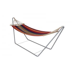 Hangmat met metalen frame regenboog Hangmat met metalen frame regenboog
