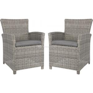 Tropez Smoke tuinstoel set van 2