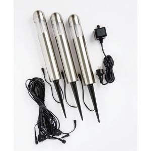 Amalfi vloerlamp set van 3 rvs Amalfi vloerlamp set van 3 rvs