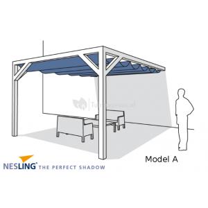 Complete Nesling pergola Wall 1 gebroken wit