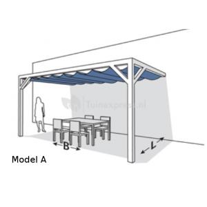 Complete Nesling pergola Wall 2 antraciet