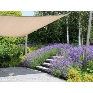 Nesling Coolfit schaduwdoek vierkant zand 3.6 x 3.6 x 3.6 meter