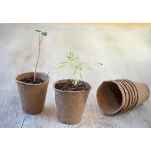 Nature Bio 100% houtvezel kweekpotjes rond Nature Bio 100% houtvezel kweekpotjes rond