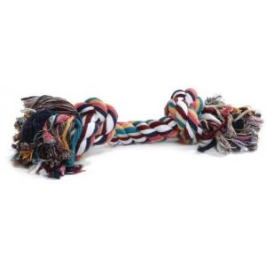 Flossytouw gekleurd met 2 knopen hondenspeelgoed Flossytouw gekleurd met 2 knopen hondenspeelgoed