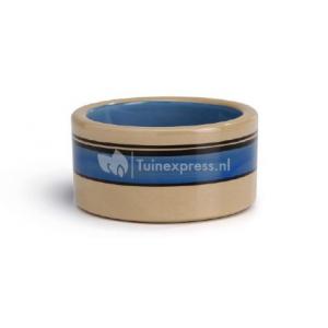 Keramiek eetbakje met blauwe rand Keramiek eetbakje met blauwe rand