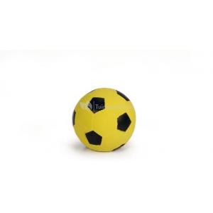 Latex voetbal zwart/geel hondenspeelgoed Latex voetbal zwart/geel hondenspeelgoed