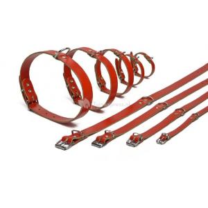 Lederen honden halsband rood Lederen honden halsband rood