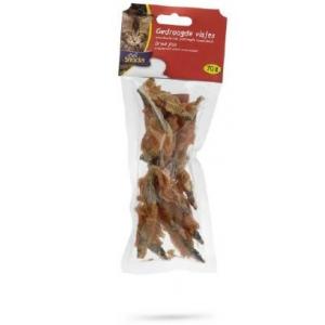 Gedroogde visjes met kip kattensnack Gedroogde visjes met kip kattensnack