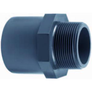 PVC puntstuk met buitendraad PVC puntstuk met buitendraad