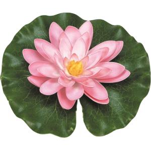 Waterlelie roze kunststof 14cm Waterlelie roze kunststof 14cm