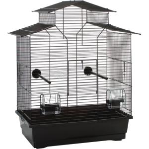 Vogelkooi Iza 2 pagode zwart Vogelkooi Iza 2 pagode zwart